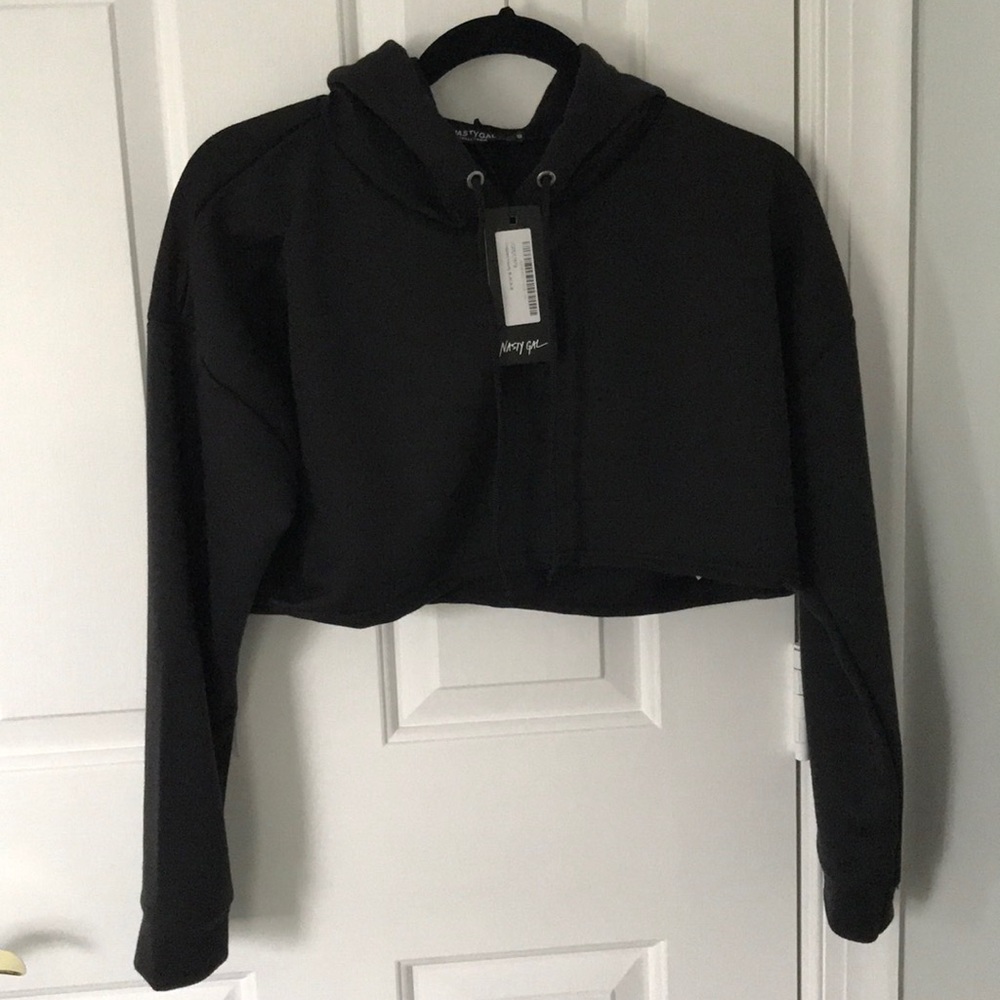 nasty gal cropped hoodie